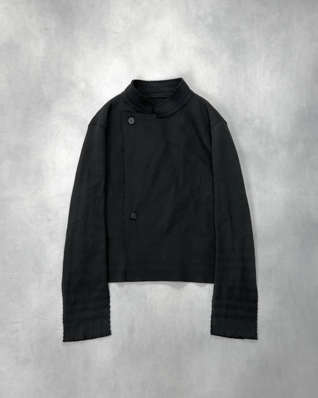 Japanese Brand Layered Wrap Knit Jacket (F/W2018) Size 2