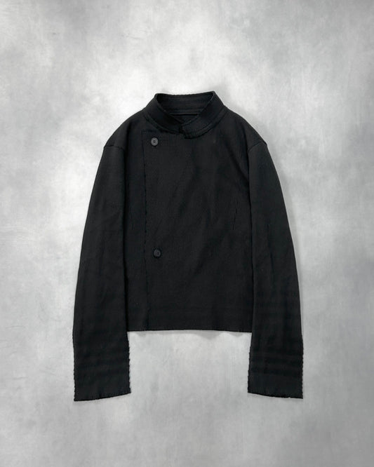 Japanese Brand Layered Wrap Knit Jacket (F/W2018) Size 2