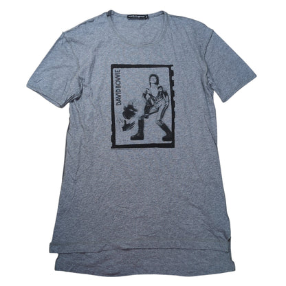DOLCE&GABBANA Gray David Bowie Printed S/S Tee Size 46