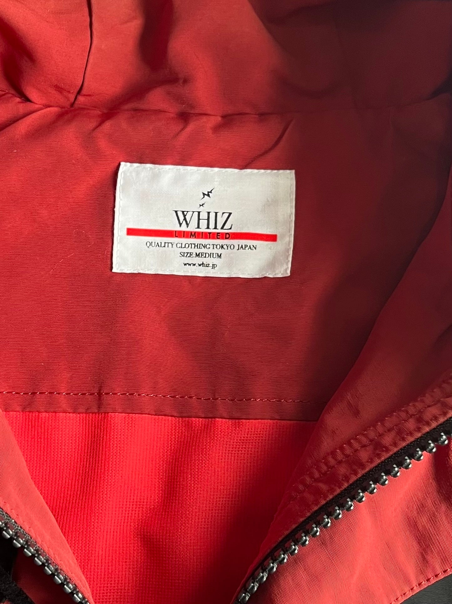 WHIZ LIMITED Red Cotton Nylon Gimmick Jacket Size M