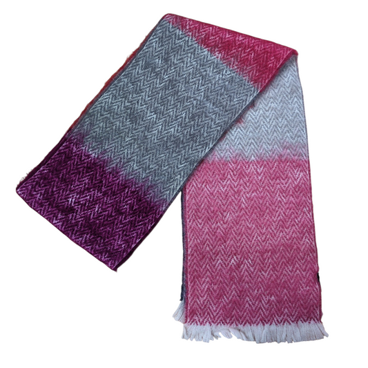 Loewe Leather Logo Patch Mohair Scarf
