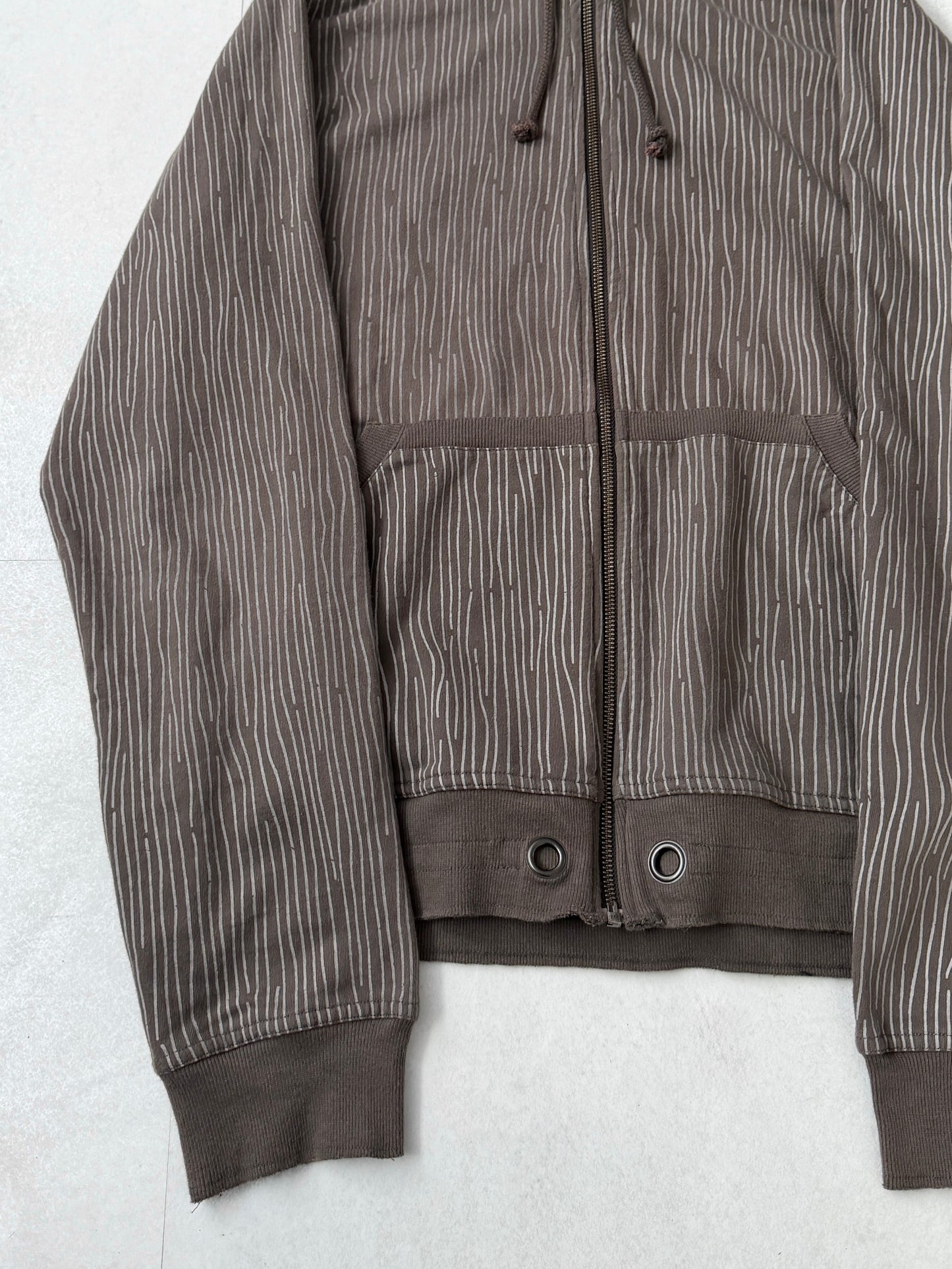 Armani Exchange Brown Big Hood Zip Hoodie Size L