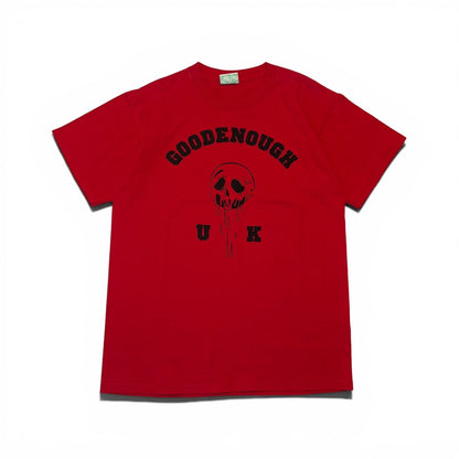 Japanese Brand GOODENOUGHUK Red Skull S/S Tee Size M