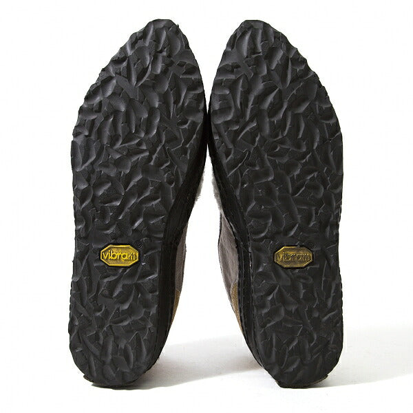 Y's Haircalf Shaggy Slip-Ons Black Gray Size 23.5CM