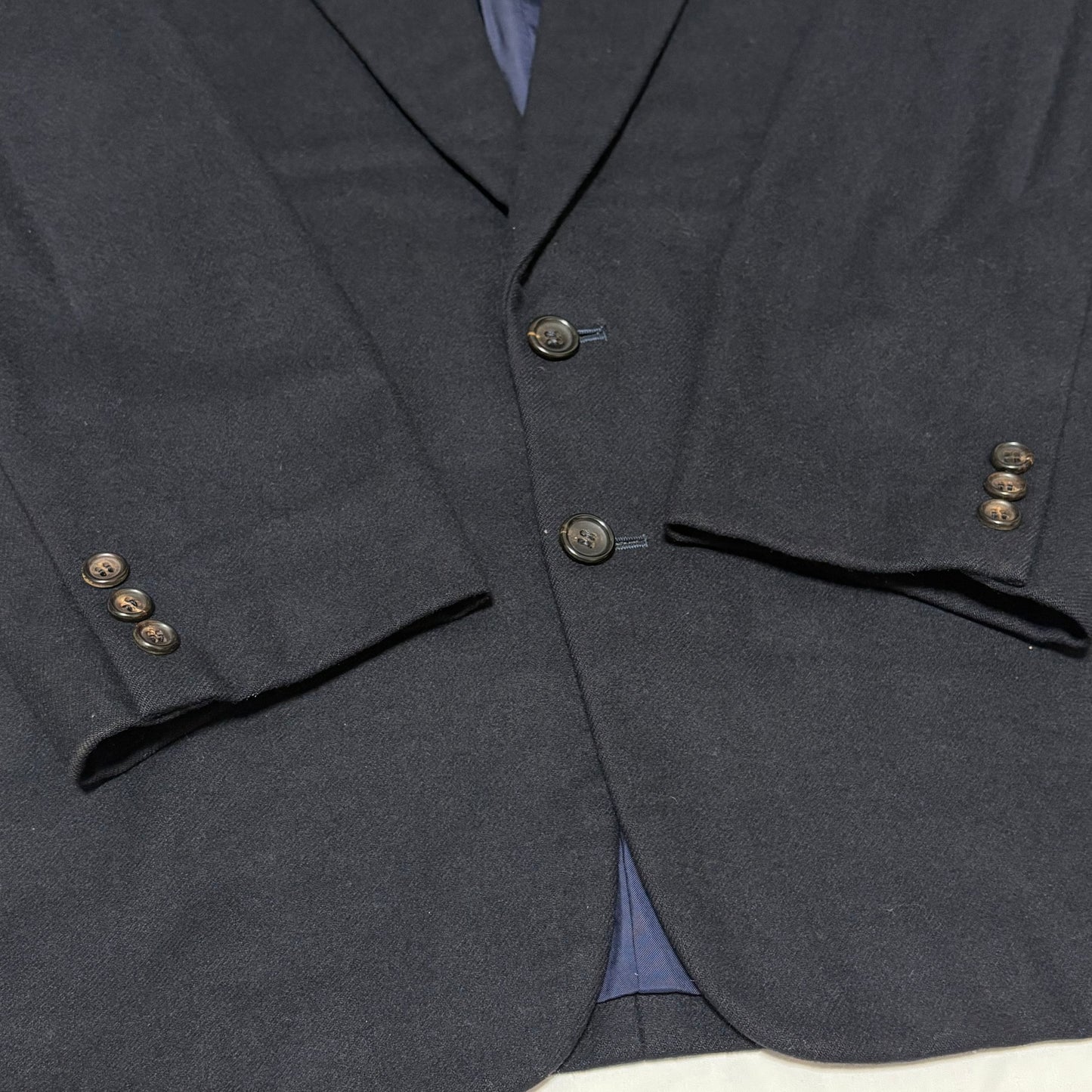 COMME des GARCONS HOMME 80s Navy Wool 2B Jacket Size S