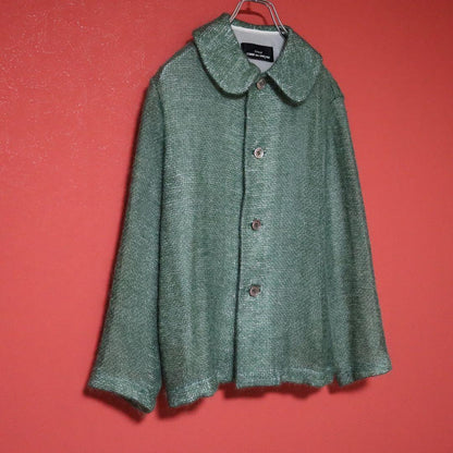tricot COMME des GARCONS 97AW Tweed Knit Jacket Size FREE