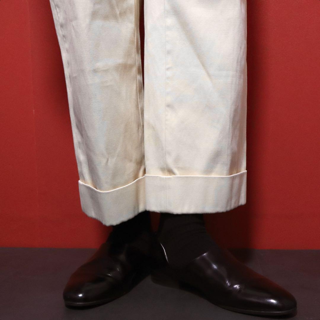 Jil Sander Beige Double Hem Cropped Chino Slacks Size 34