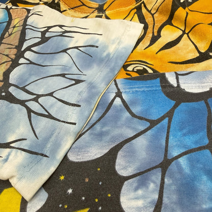 LIQUID BLUE 90s Pinkerton Sun Moon Print T-Shirt Size L