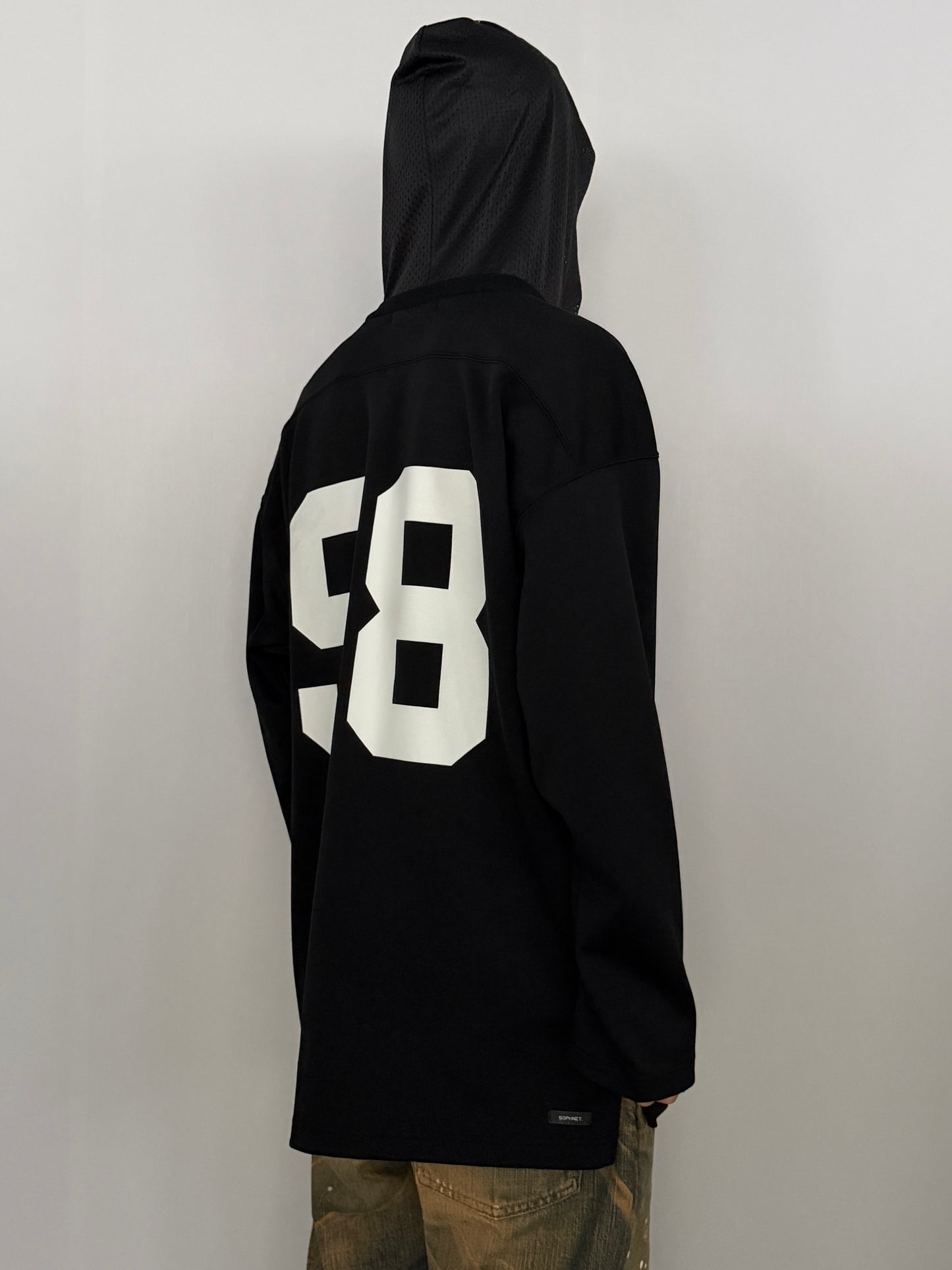 Sophnet. Black Number Long Sleeve Tee Size L