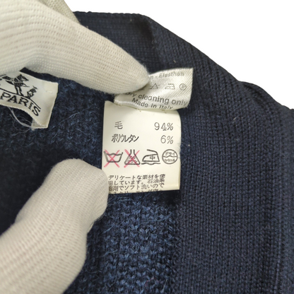 Hermes Twin Dragon Motif Oversized Cardigan Size L