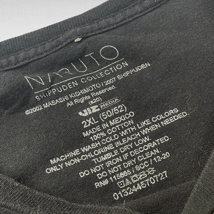 NARUTO SHIPPUDEN T-Shirt Black Size 2XL