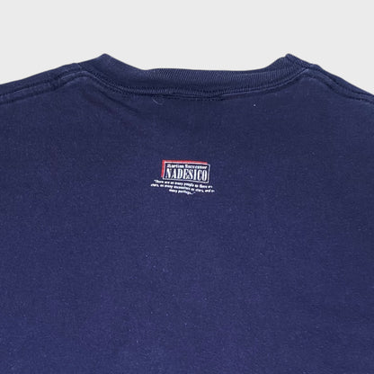 JERZEES 90's Martian Successor Nadesico T-Shirt Navy Size L
