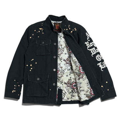 Rebel Spirit Studs Button Jacket Size M