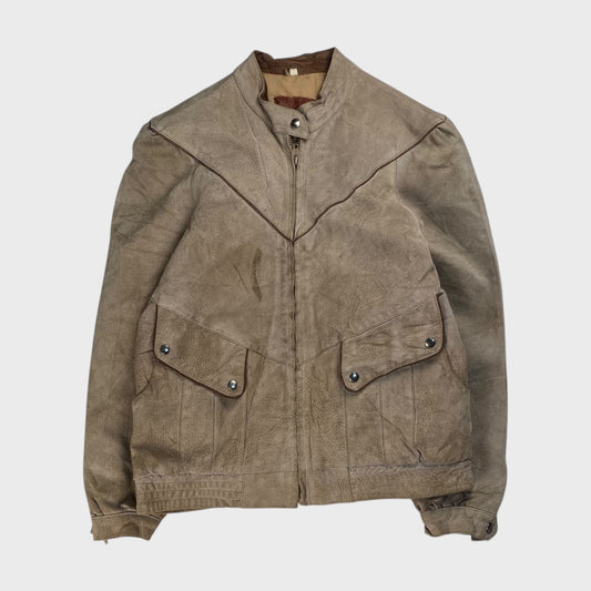 Sears 70s Leather Jacket Size S
