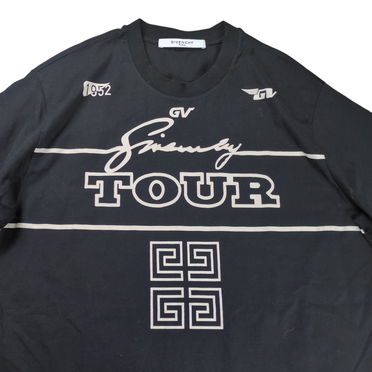 Givenchy 4G Logo Printed Oversized Tour Tee Black Size XXS