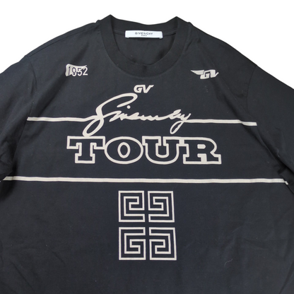Givenchy 4G Logo Printed Oversized Tour Tee Black Size XXS