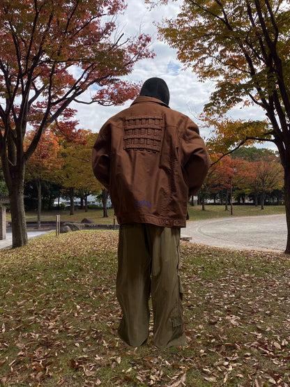 BERNHARD WILLHELM AW18 Cotton Workwear Jacket Brown Size M