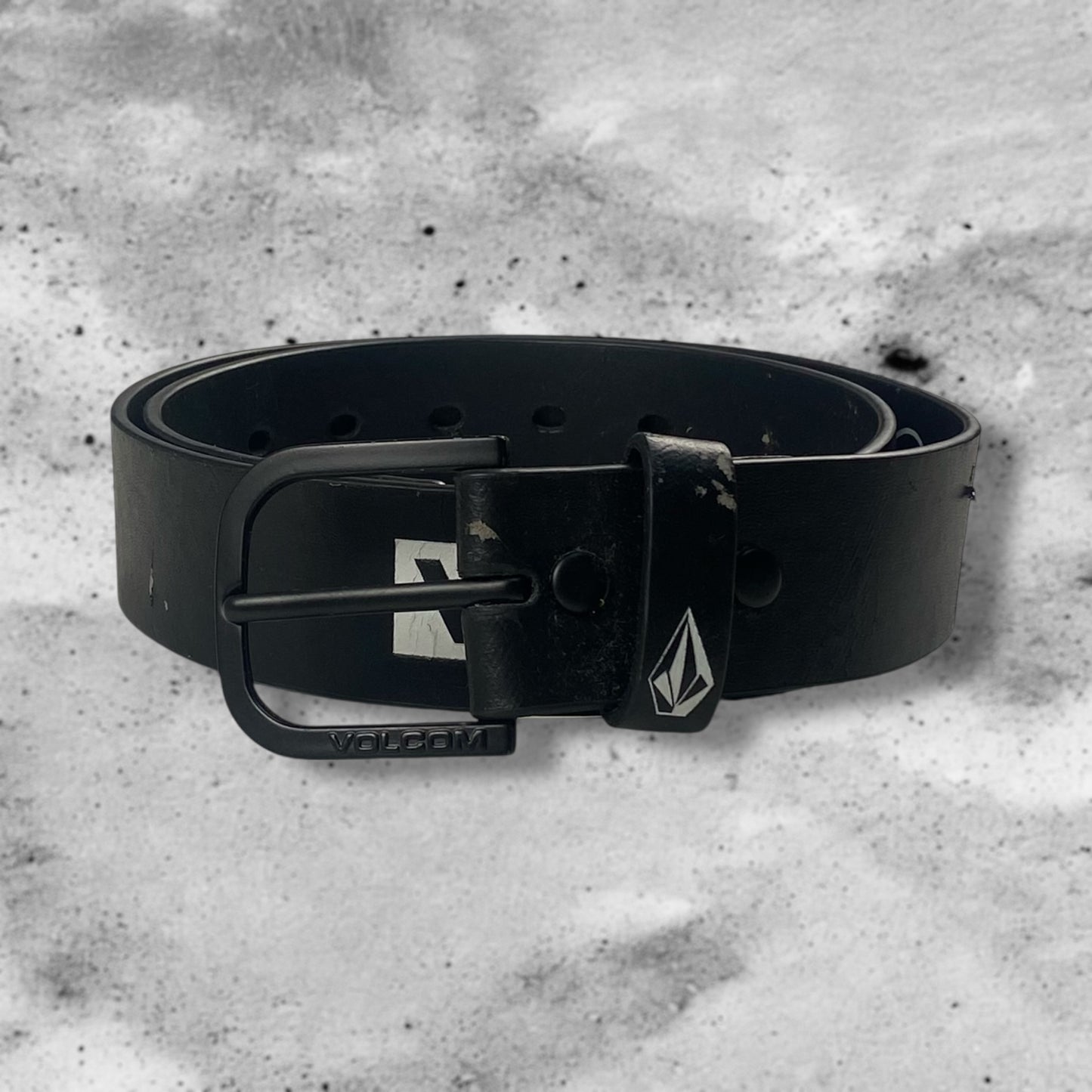 Volcom 00s Leather Belt Black Size 32