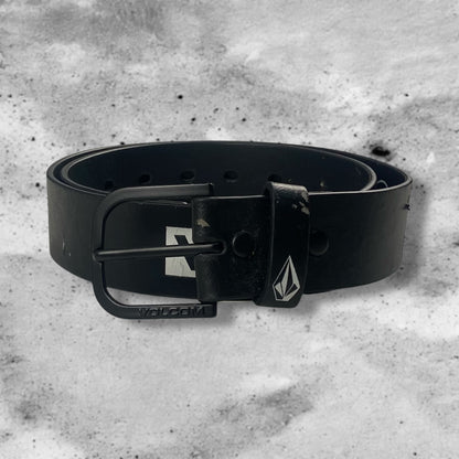 Volcom 00s Leather Belt Black Size 32