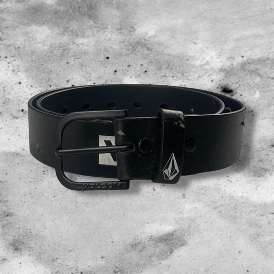 Volcom 00s Leather Belt Black Size 32