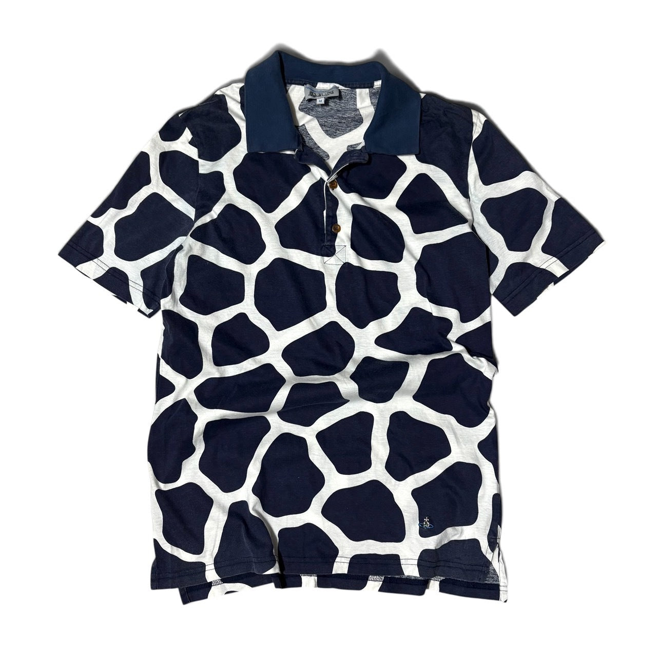 Vivienne Westwood Man Giraffe Print Polo Shirt Size M