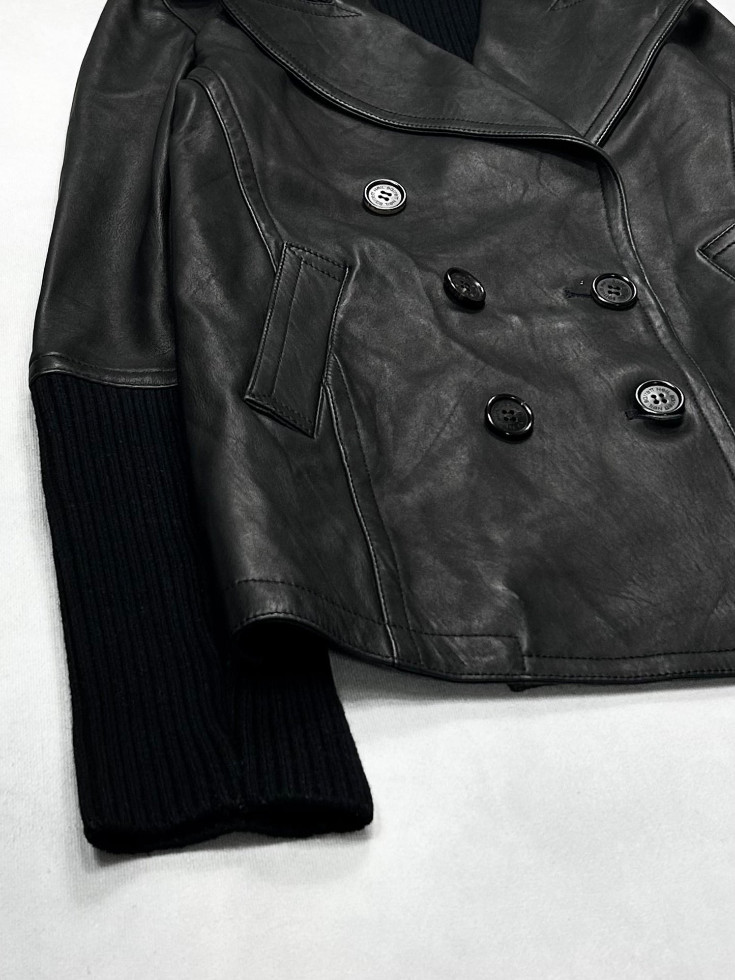 Neil Barrett switching double leather jacket Size XS