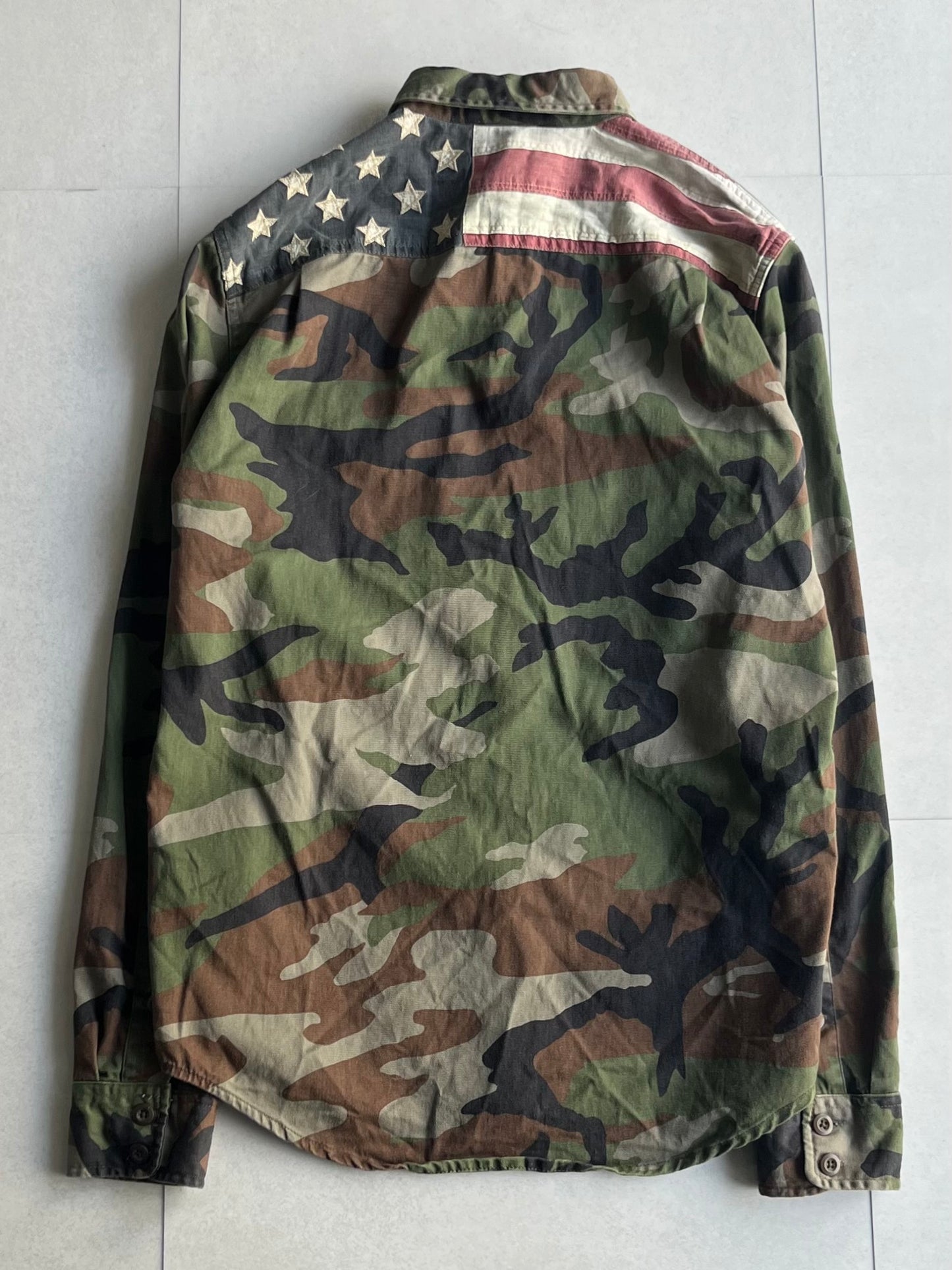Vintage DENIM&SUPPLY USA Military Shirt Multi Size S