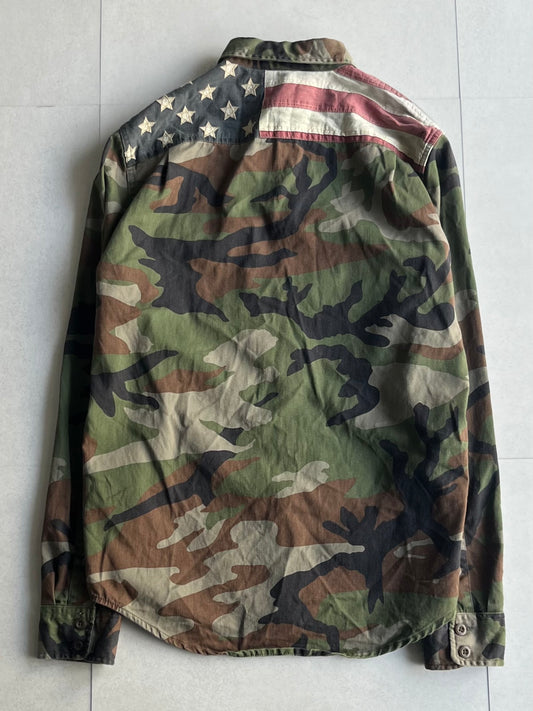Vintage DENIM&SUPPLY USA Military Shirt Multi Size S