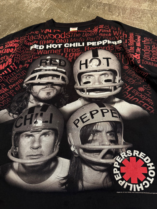 Vintage RED HOT CHILI PEPPERS Bootleg T-Shirt Black Size XXL