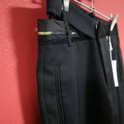 DELADA Black Slim Detail Trousers Size 46