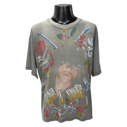 GUNS N' ROSES 90s 00s Axl Rose Skull T-Shirt Size L/XL Size L~XL