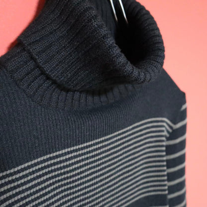 Jean Paul GAULTIER CLASSIQUE 90s Mixed Knit Black Size 40