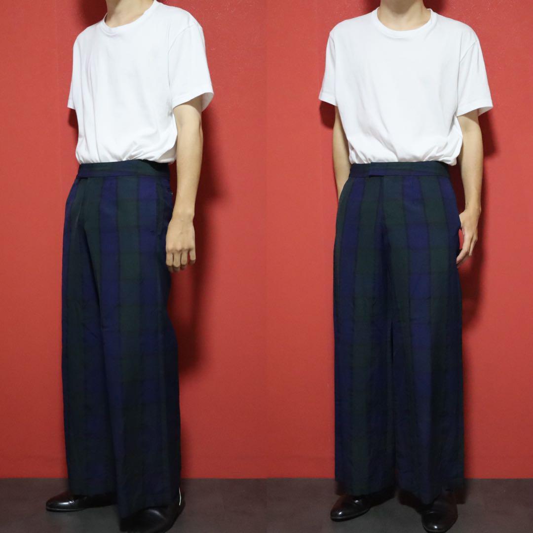 Comme des Garcons tricot 02SS Black Watch Check Wide Size M