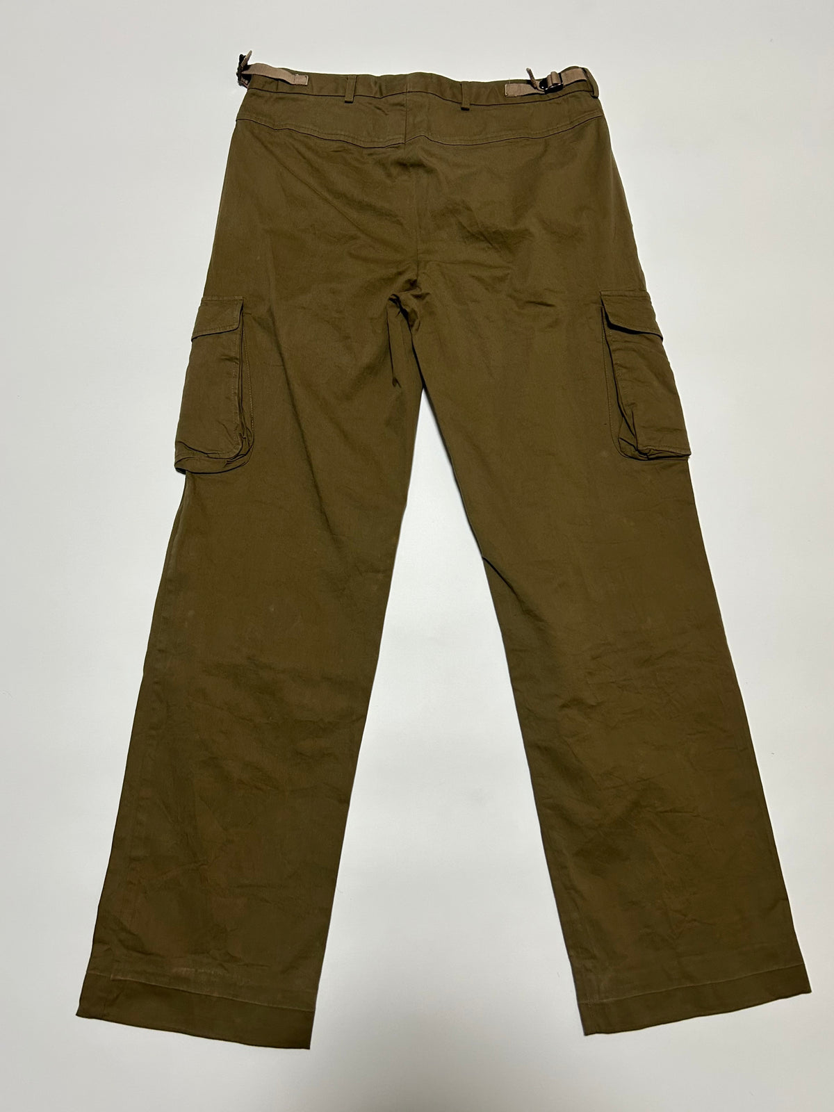 NEIL BARRETT SS03 Cotton Cargo Trousers Khaki