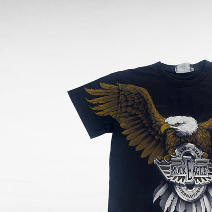 ROCK EAGLE 00s T-Shirt Black Size M