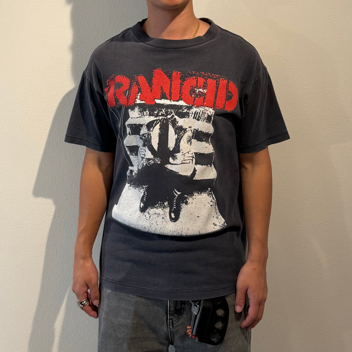 RANCID tee 90s ©1996 Band T-Shirt Black Size M