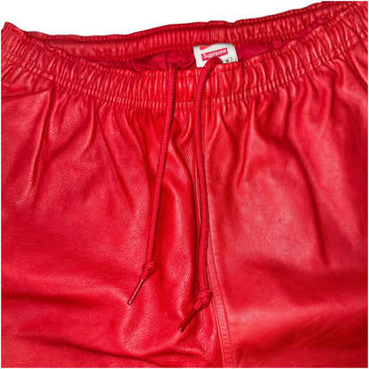 Supreme x AW LEATHER WARM UP PANT 19AW LEATHER WARM UP PANT Size M
