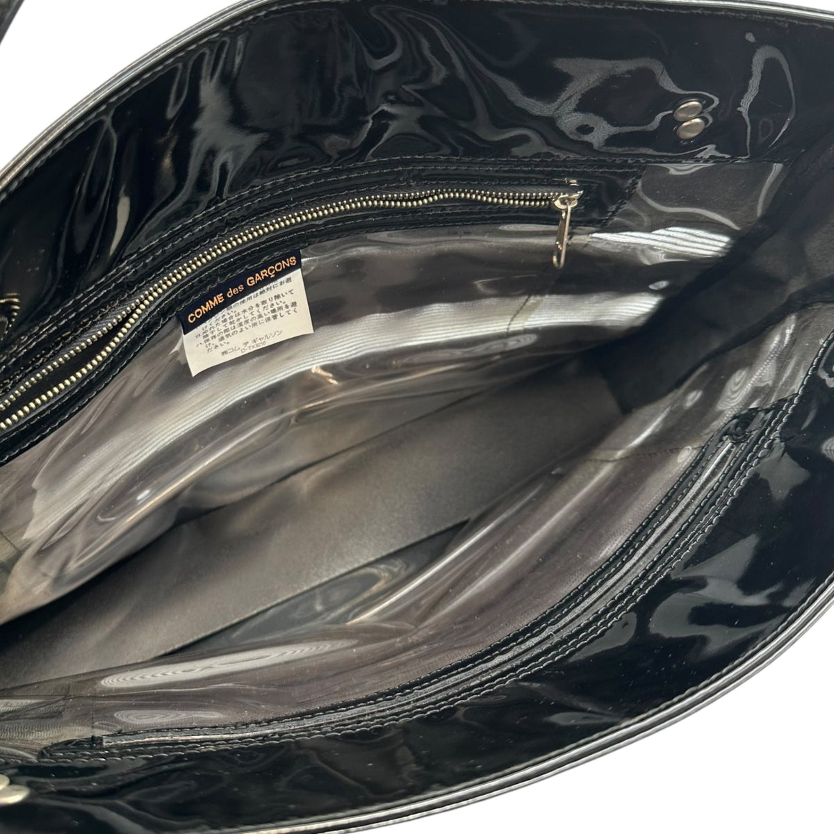 COMME des GARCONS Mesh-Paneled Handbag Black Size FREE
