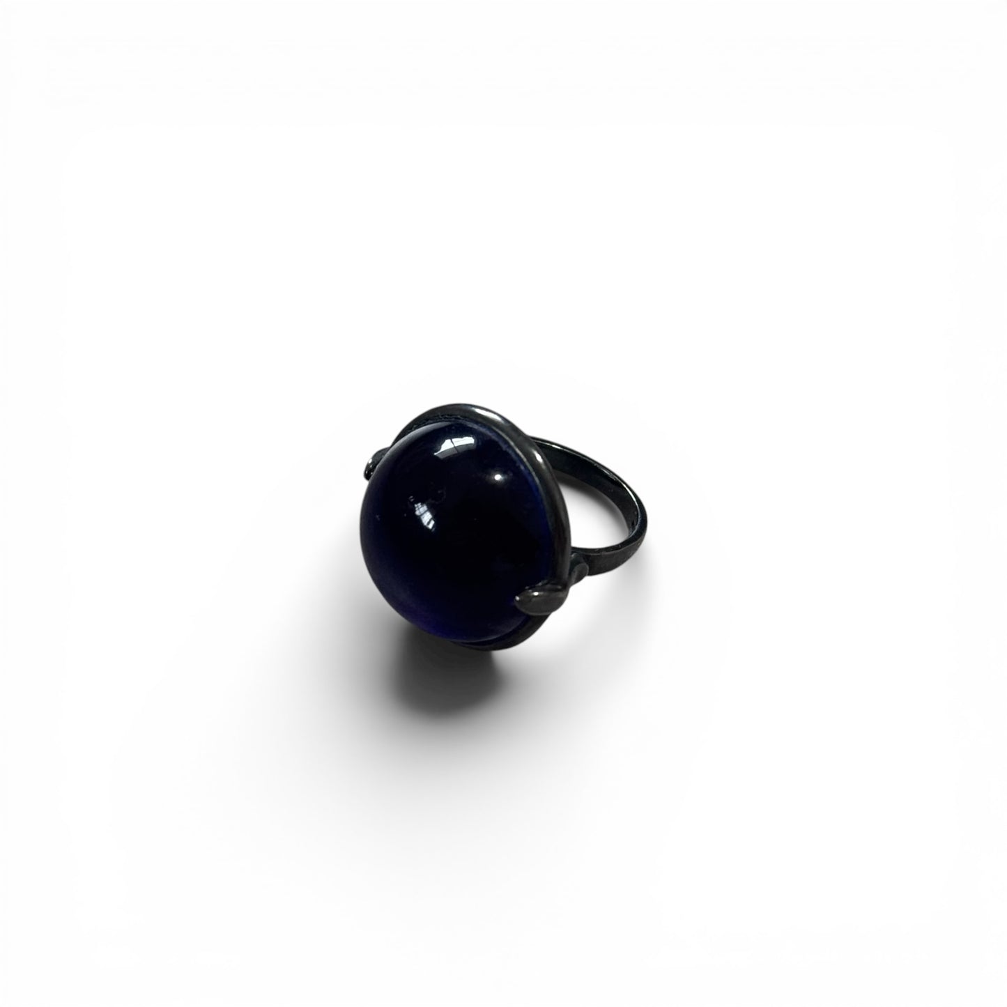 Bottega Veneta Blue Pinky Ring