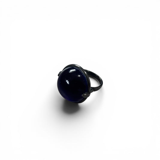 Bottega Veneta Blue Pinky Ring