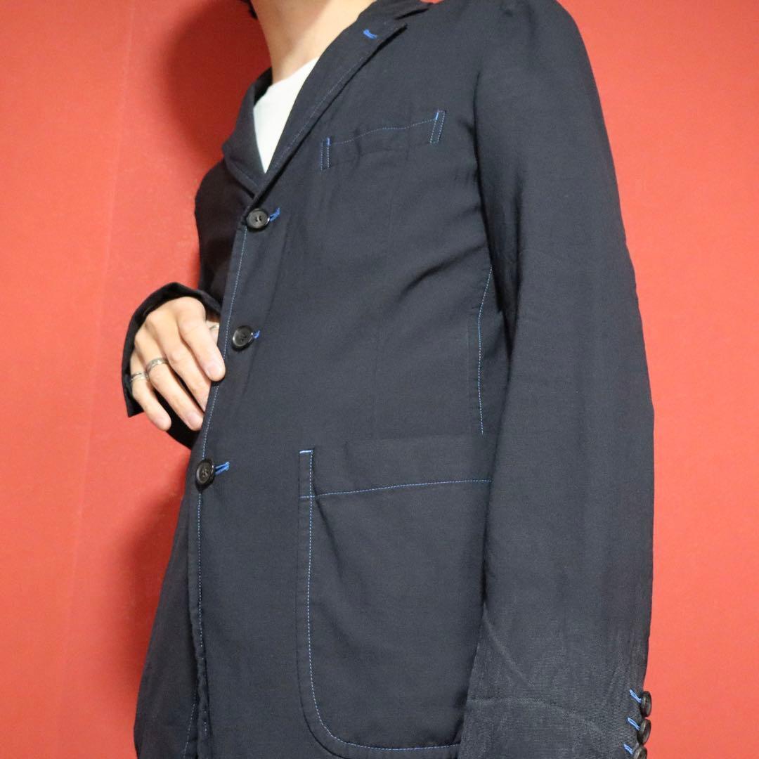Comme des Garcons HOMME DEUX 13SS Blue Stitch Jacket Size XS