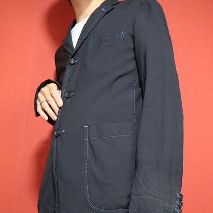 Comme des Garcons HOMME DEUX 13SS Blue Stitch Jacket Size XS