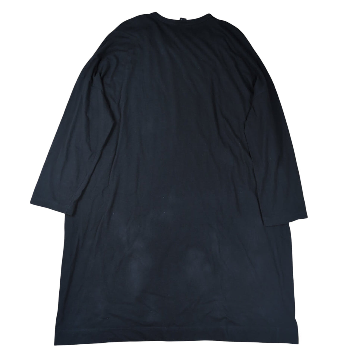 Y's Flipped Logo Oversized Long Sleeve T-Shirt Black Size 2