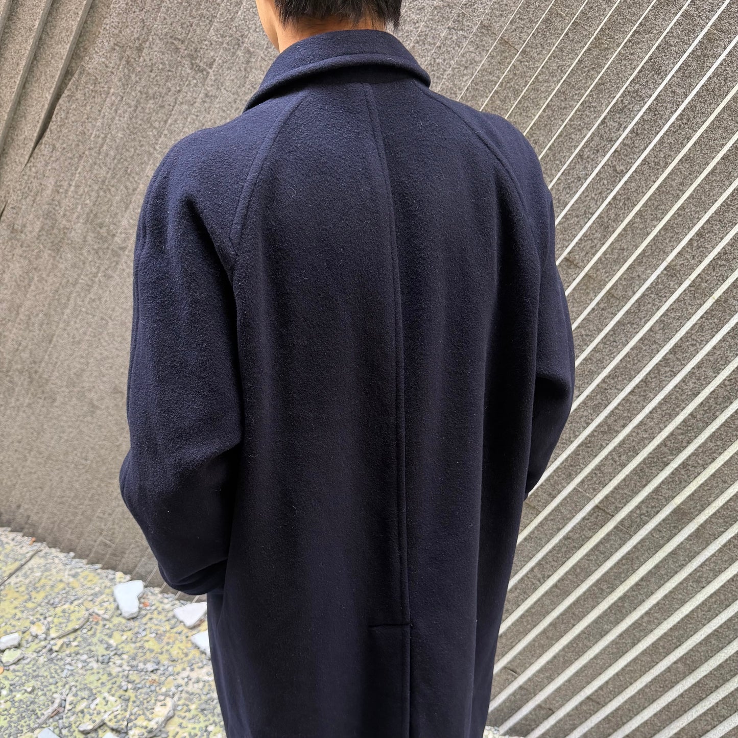 Christian Dior 80s Lambswool Balmacaan Coat