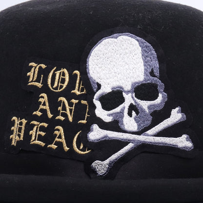 MASTERMIND JAPAN Skull Love & Peace Wool Hat Black Size F