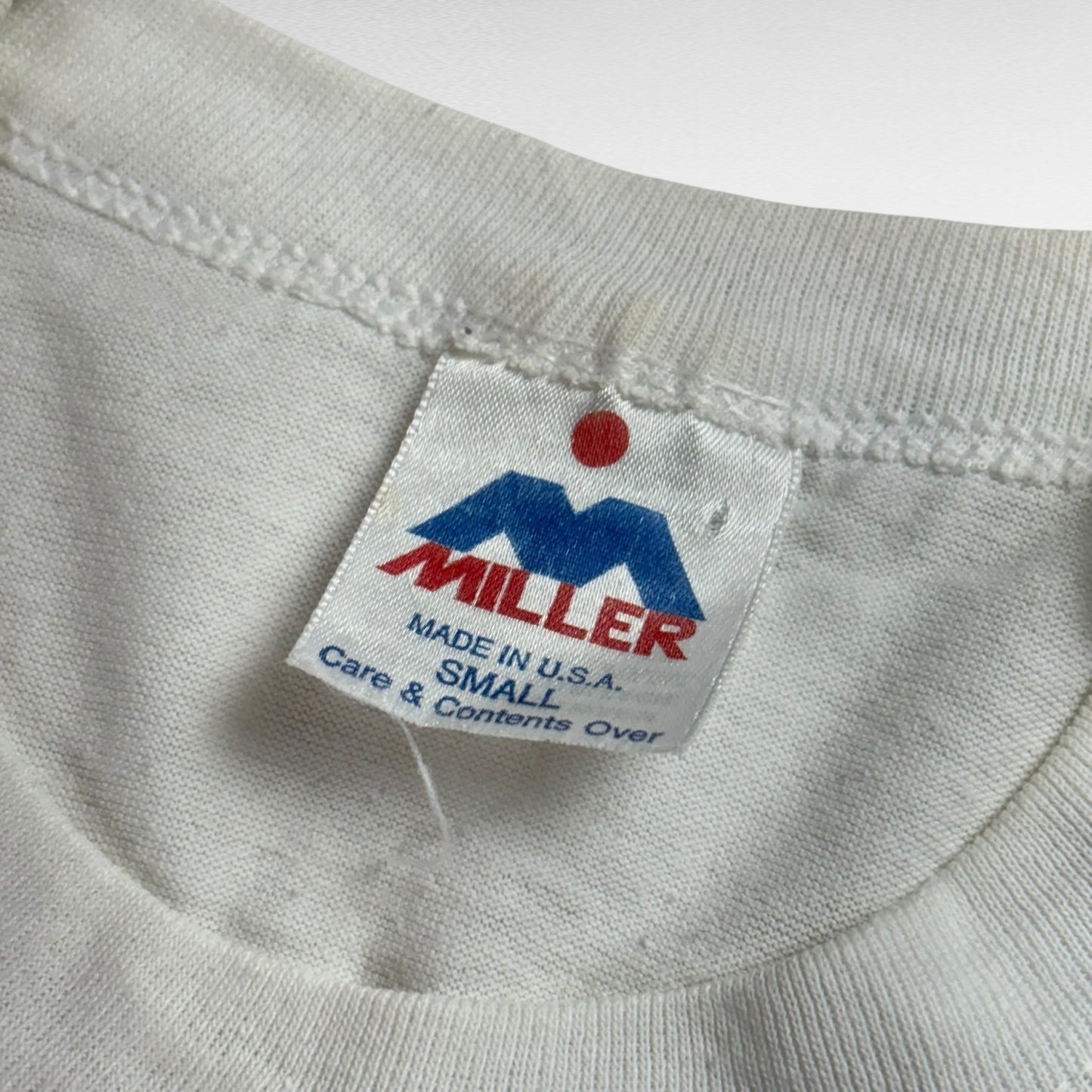 MILLER 90s Sleeveless T-Shirt White Size S