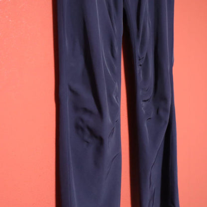 Issey Miyake Purple Nylon Stretch Crinkled Flare Size 2