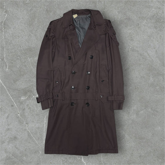 N.HOLLYWOOD Bordeaux Belted Trench Coat Size S