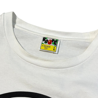 Japanese Brand Busy Works White T-Shirt Size L