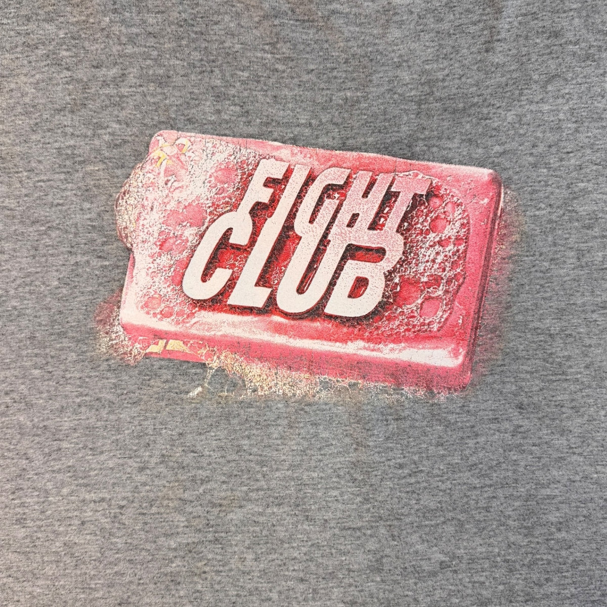 Fight Club 90s Vintage Grey Soap Movie Promo T-Shirt Size XL